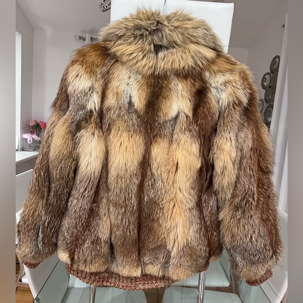 Gorgeous red fox fur coat
